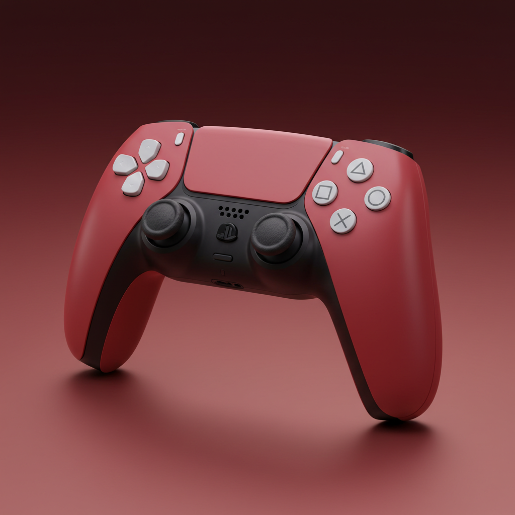 يد DualSense أحمر كوزمي 🎮❤️ - الصورة 2