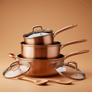 طقم أواني نحاسي 🍳✨