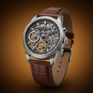 ساعة كلاسيكية جلدية 🎩⌚